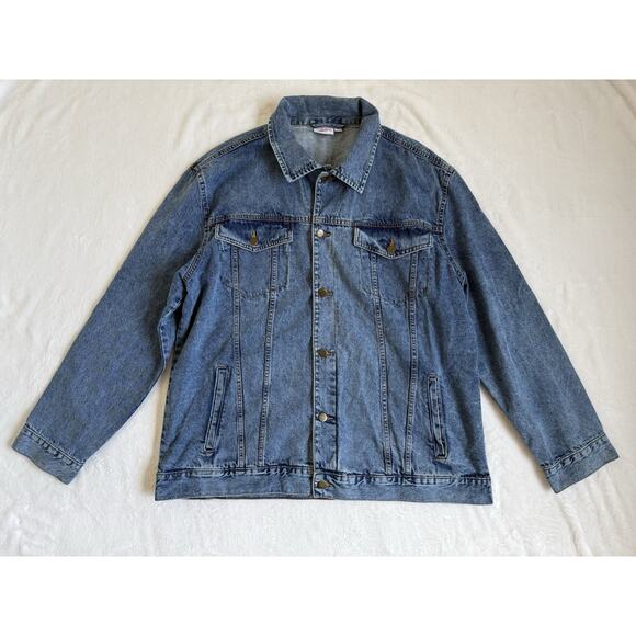 Nickelodeon Denim Jacket Heavy Cartoon Rugrats TV Vintage Y2K Size 2X